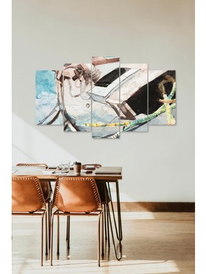 TeknoKapsül Manzara 5 Parçalı Mdf Tablo 60 x 100