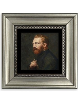 TeknoKapsül Van Gogh Çerçeveli Taş Tablo 20 cm