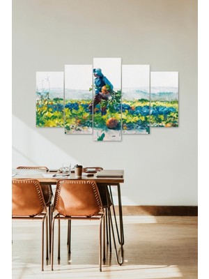 TeknoKapsül Insan Manzarası 5 Parçalı Mdf Tablo 60 x 100