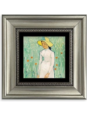TeknoKapsül Van Gogh Çerçeveli Taş Tablo 20 cm