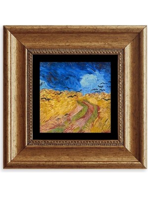 TeknoKapsül Van Gogh Çerçeveli Taş Tablo 20 cm