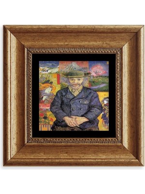 TeknoKapsül Van Gogh Çerçeveli Taş Tablo 20 cm
