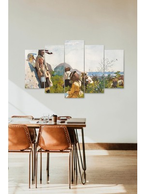 TeknoKapsül Insan Manzarası 5 Parçalı Mdf Tablo 60 x 100