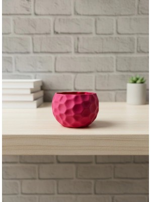 Eco Lounge Mini Mor Dekoratif Saksı 5 cm Modern Masaüstü Bitki Saksısı