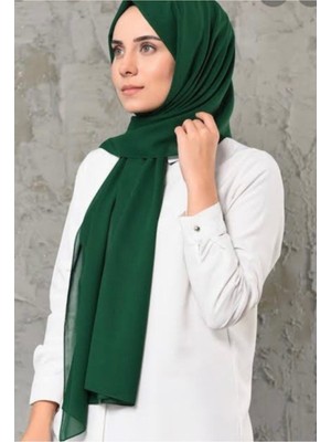Sedef Şifon Kare EŞARP,YEŞIL,150X150