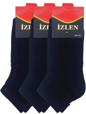 Zenvia Siyah Erkek Kısa Spor Çorap 3 Çift (ZNV-556)