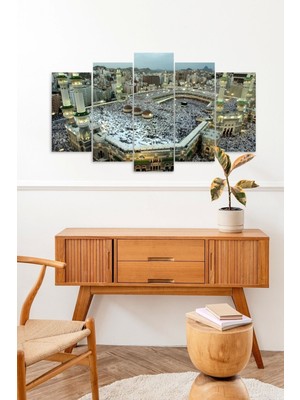 TeknoKapsül Kabe Manzarası 5 Parçalı Mdf Tablo 60 x 100