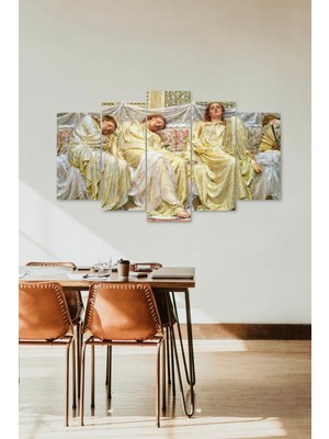 TeknoKapsül Yorulan Kadınlar 5 Parçalı Mdf Tablo 60 x 100