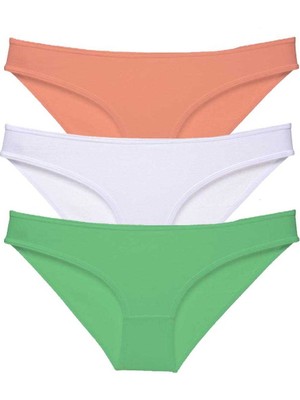 Zenvia 3 Adet Süper Eko Set Likralı Kadın Slip Külot 544 (ZNV-556)