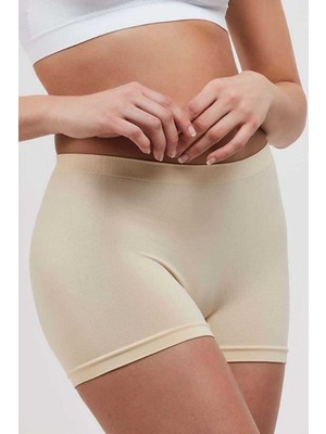 Zenvia Elite Life Dikişsiz Kadın Boxer Ten Şort 830 (ZNV-556)