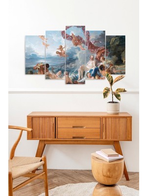 TeknoKapsül Insan Manzarası 5 Parçalı Mdf Tablo 60 x 100