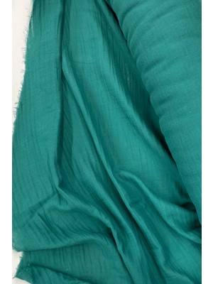 Zenvia Çok Amaçlı Müslin Pamuklu Bebek Örtü ve Battaniye Kumaşı Müslin Bez Petrol Yeşili 41 (Znv-