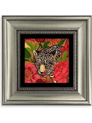 TeknoKapsül Kaplan Çerçeveli Taş Tablo 20 cm