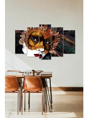 TeknoKapsül Kadın Maske 5 Parçalı Mdf Tablo 60 x 100