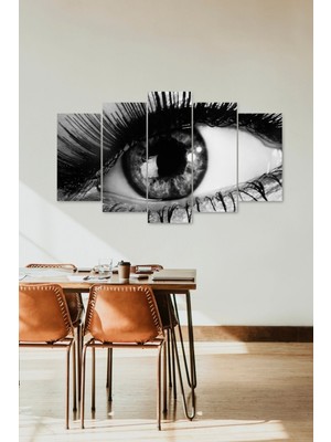 TeknoKapsül Kadın Gözbebeği 5 Parçalı Mdf Tablo 60 x 100