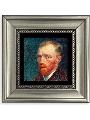 TeknoKapsül Van Gogh Çerçeveli Taş Tablo 20 cm