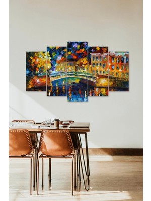 TeknoKapsül Manzara 5 Parçalı Mdf Tablo 60 x 100