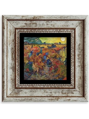 TeknoKapsül Van Gogh Çerçeveli Taş Tablo 20 cm