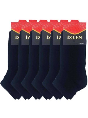 Zenvia Siyah Erkek Kısa Spor Çorap 6 Çift (ZNV-556)