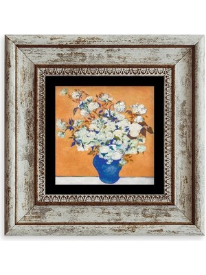 TeknoKapsül Van Gogh Çerçeveli Taş Tablo 20 cm