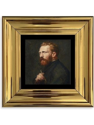 TeknoKapsül Van Gogh Çerçeveli Taş Tablo 20 cm