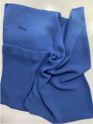 Sedef Caz Kare EŞARP,INDIGO,105X105