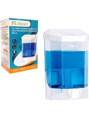 Zenvia Plastik Büyük Şeffaf Sıvı Sabunluk 1000 Ml. ROYALEKS-F086 (ZNV-556)