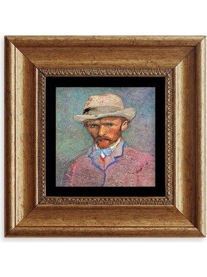 TeknoKapsül Van Gogh Çerçeveli Taş Tablo 20 cm