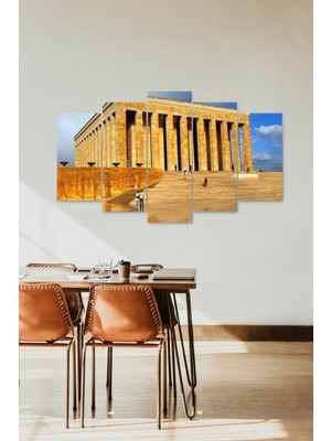 TeknoKapsül Anıtkabir 5 Parçalı Mdf Tablo 60 x 100