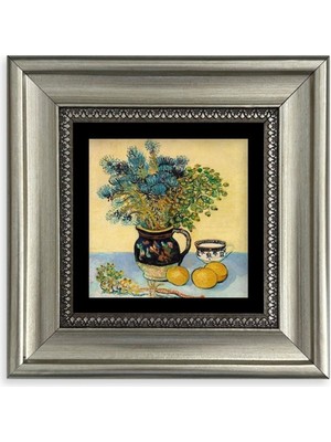 TeknoKapsül Van Gogh Çerçeveli Taş Tablo 20 cm