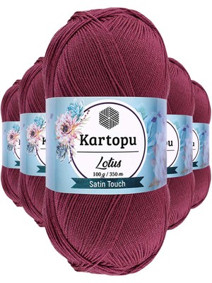 Zenvia 5 Adet Lotus Bikini Büstiyer Bluz Örgü Ipi  K756 Begonvil (ZNV-556)