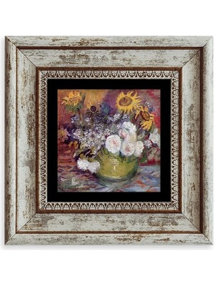 TeknoKapsül Van Gogh Çerçeveli Taş Tablo 20 cm