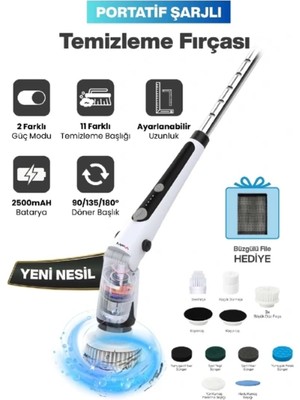 Portatif Şarjlı Temizleme Fırçası