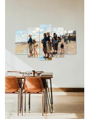TeknoKapsül Manzara Insan 5 Parçalı Mdf Tablo 60 x 100