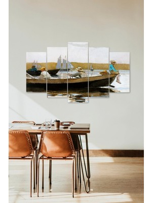 TeknoKapsül Deniz Manzarası 5 Parçalı Mdf Tablo 60 x 100
