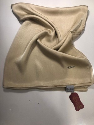 Sedef Janjan Şal Abiyelik, Koyu Krem, 70X200
