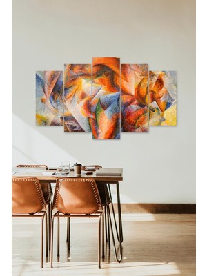 TeknoKapsül Düşündüren Manzara 5 Parçalı Mdf Tablo 60 x 100