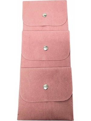 Özer Kutu Özer Kadife (Süet) Zarf Kese Pudra 10 Adet 10X10 cm Boyutlu Takı ve Altın Kesesi