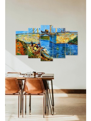 TeknoKapsül Manzara 5 Parçalı Mdf Tablo 60 x 100