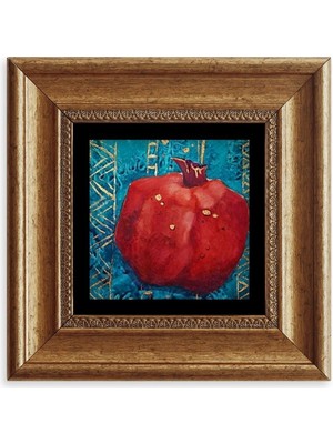TeknoKapsül Bereket Narı Çerçeveli Taş Tablo 20 cm