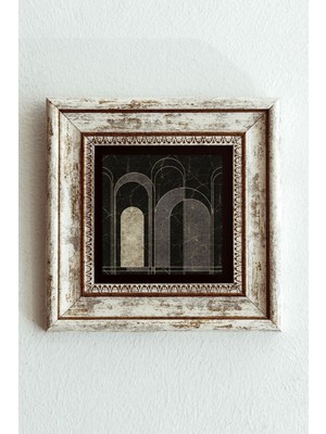 TeknoKapsül Çerçeveli Taş Tablo , Çerçeveli Taş Duvar DEKORU-ENKCRCVTBL-00184 20 cm