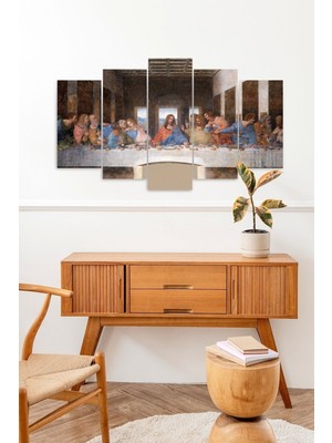 TeknoKapsül Yunan Bilgelik Manzarası 5 Parçalı Mdf Tablo 60 x 100