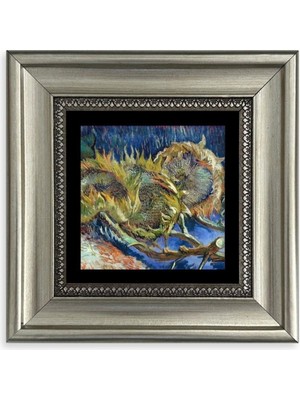 TeknoKapsül Van Gogh Çerçeveli Taş Tablo 20 cm