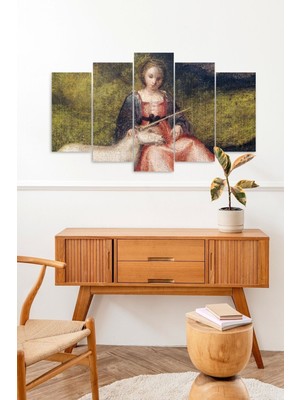 TeknoKapsül Insan Manzarası 5 Parçalı Mdf Tablo 60 x 100