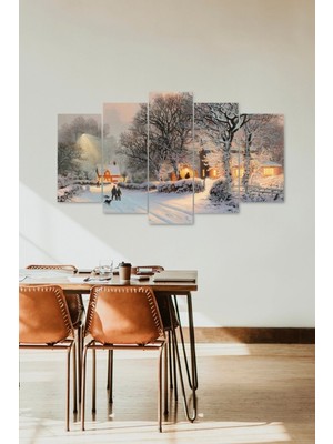 TeknoKapsül Manzara Doğa 5 Parçalı Mdf Tablo 60 x 100