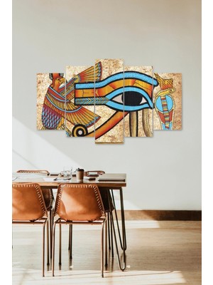 TeknoKapsül Düşündüren Manzara 5 Parçalı Mdf Tablo 60 x 100