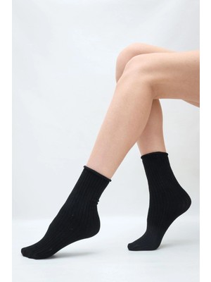 Larimar Daymod Rib Lastiksiz Soket Çorap
