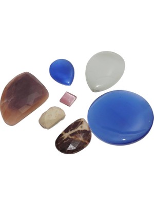 Hasyılmaz Kabaşon Kesim Kuvars Doğal Taş 37 Gram Lot 23