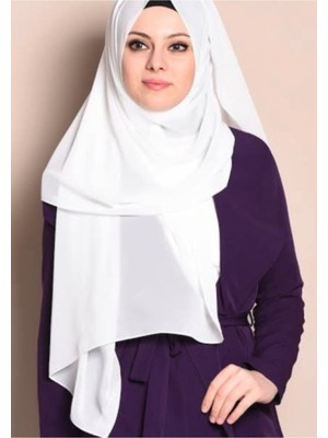 Sedef Şifon Kare EŞARP,BEYAZ,140X140