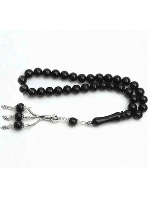 Blackcraft Küre Kesim Sade Oltu Taşı Tespih